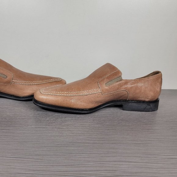 Bruno Magli Raging Slip On Loafers,Tan Leather 7 W - Picture 6 of 12